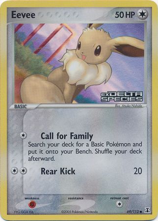 Eevee (69/113) (Stamped) [EX: Delta Species] | Gear Gaming Fayetteville