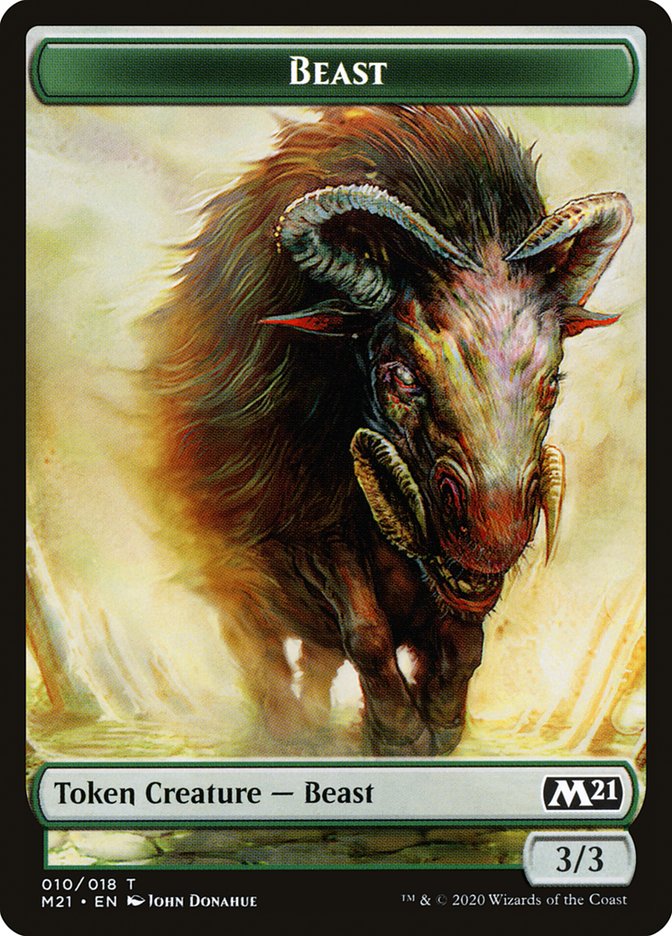 Beast Token [Core Set 2021 Tokens] | Gear Gaming Fayetteville