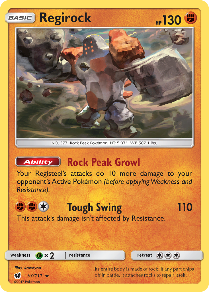 Regirock (53/111) [Sun & Moon: Crimson Invasion] | Gear Gaming Fayetteville