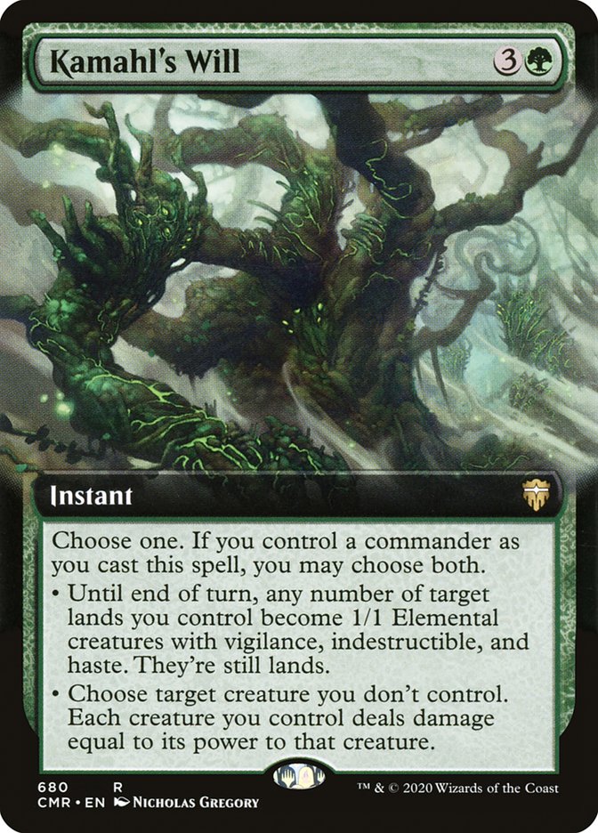 Kamahl's Will (Extended Art) [Commander Legends] | Gear Gaming Fayetteville