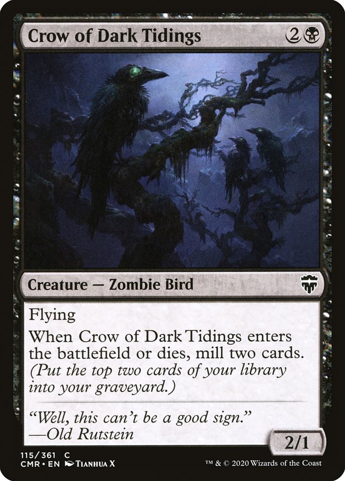 Crow of Dark Tidings [Commander Legends] | Gear Gaming Fayetteville