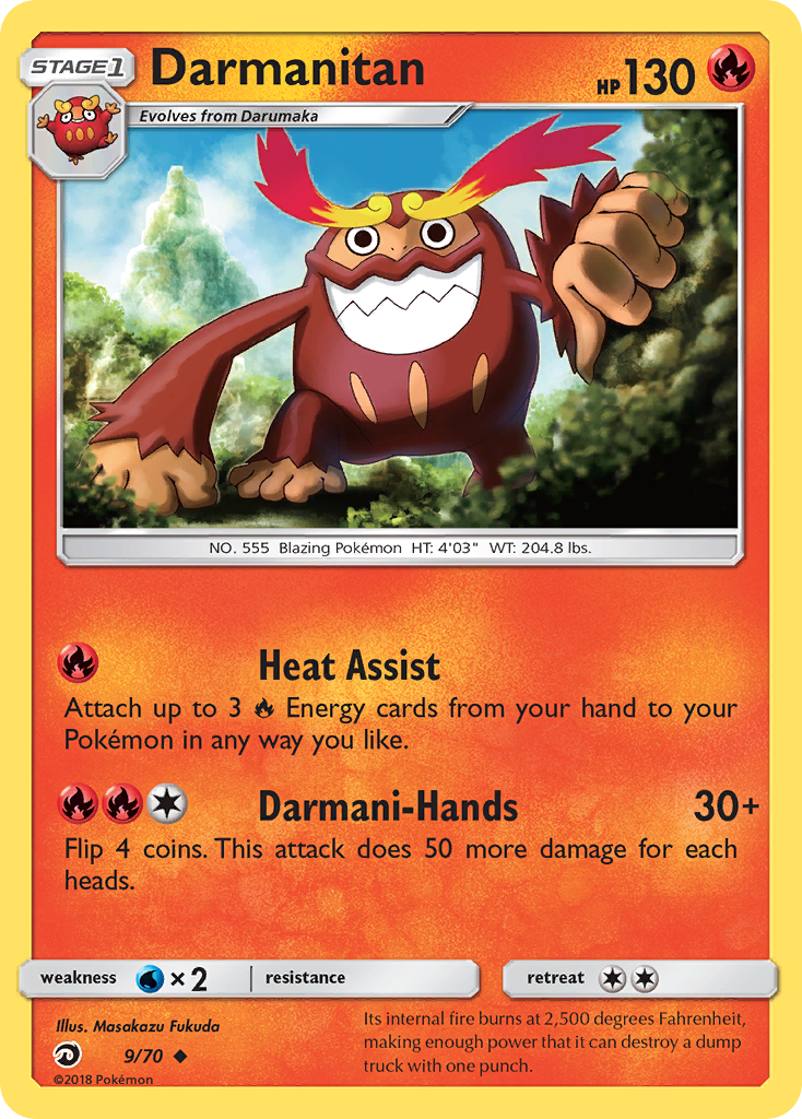 Darmanitan (9/70) [Sun & Moon: Dragon Majesty] | Gear Gaming Fayetteville