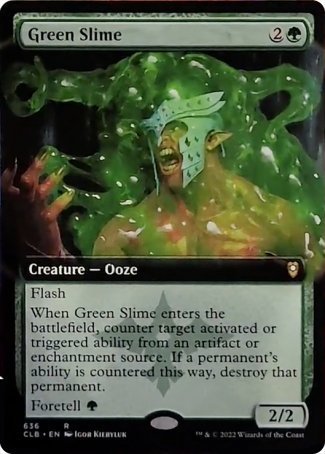 Green Slime (Extended Art) [Commander Legends: Battle for Baldur's Gate] | Gear Gaming Fayetteville