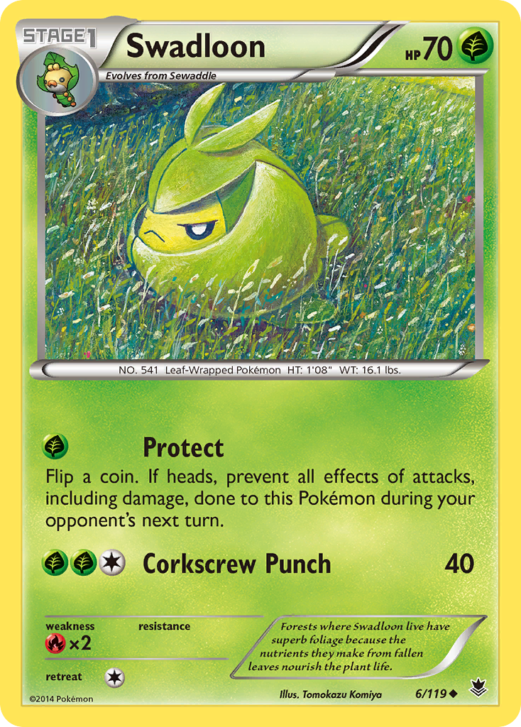 Swadloon (6/119) [XY: Phantom Forces] | Gear Gaming Fayetteville