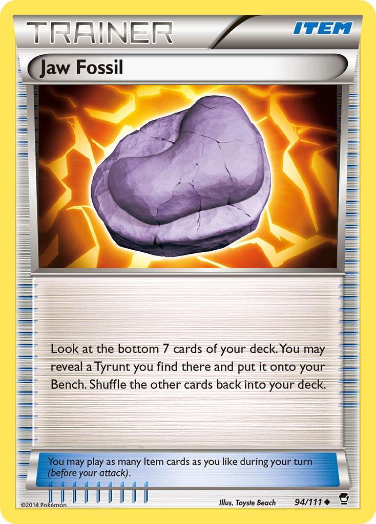 Jaw Fossil (94/111) [XY: Furious Fists] | Gear Gaming Fayetteville