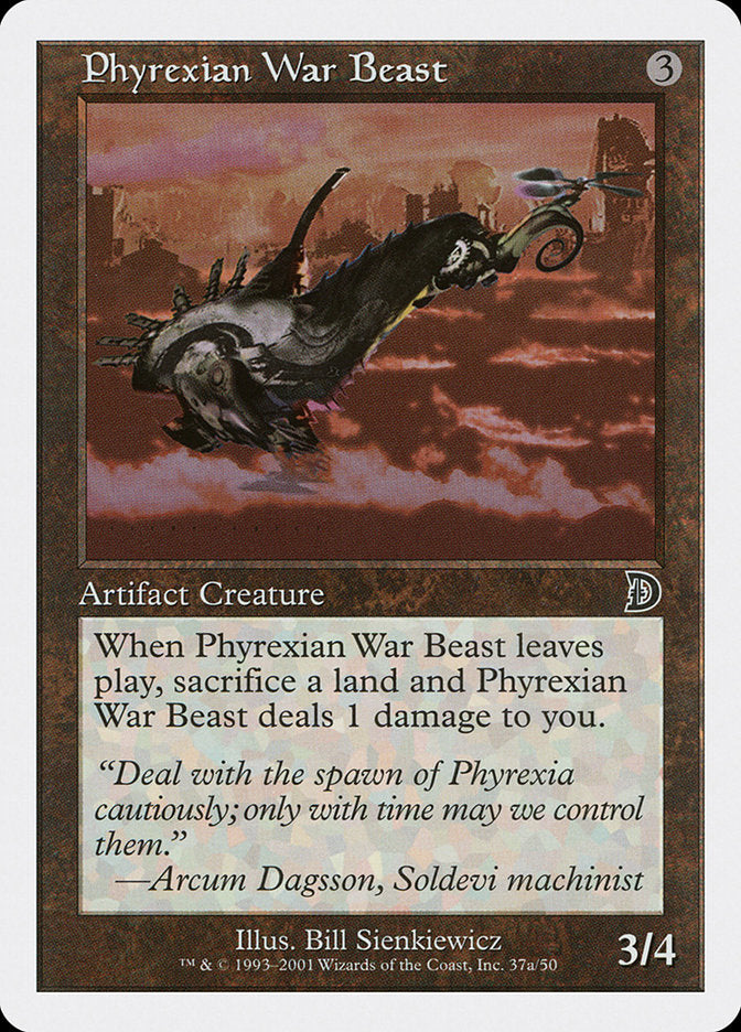 Phyrexian War Beast (Signature on Left) [Deckmasters] | Gear Gaming Fayetteville