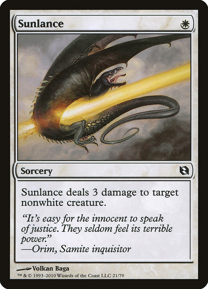 Sunlance [Duel Decks: Elspeth vs. Tezzeret] | Gear Gaming Fayetteville