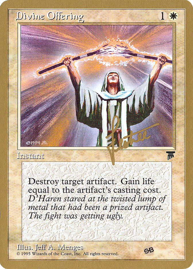 Divine Offering (Bertrand Lestree) (SB) [Pro Tour Collector Set] | Gear Gaming Fayetteville