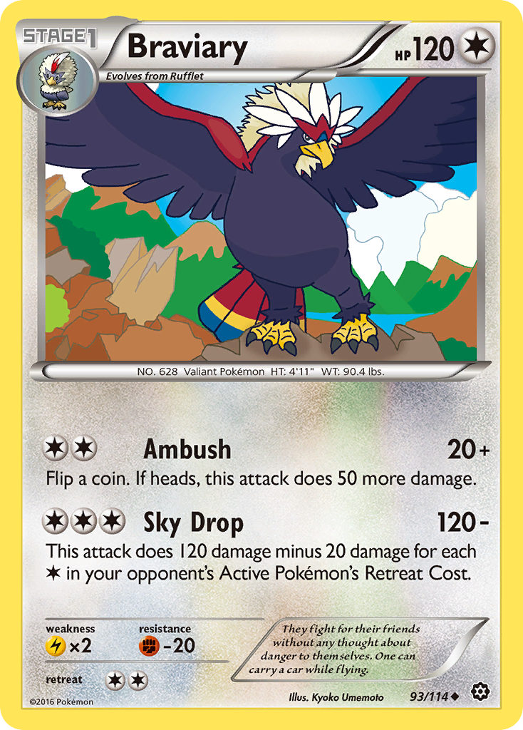 Braviary (93/114) [XY: Steam Siege] | Gear Gaming Fayetteville