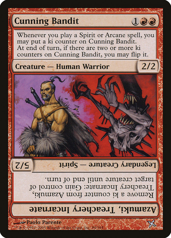 Cunning Bandit // Azamuki, Treachery Incarnate [Betrayers of Kamigawa] | Gear Gaming Fayetteville