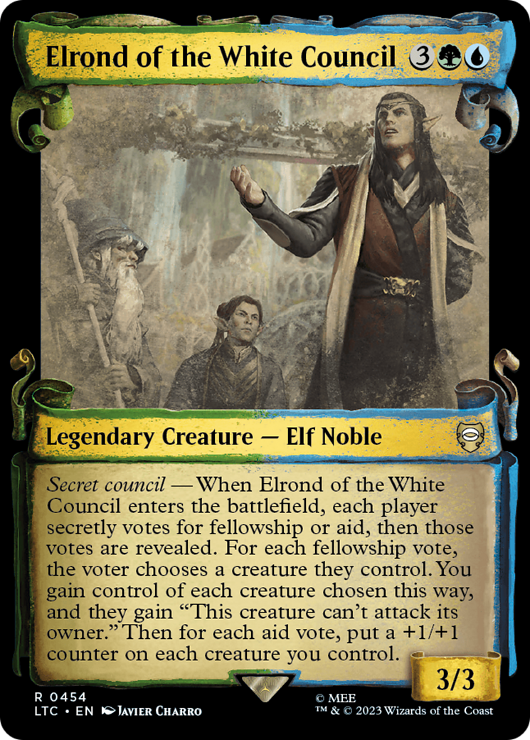 Elrond of the White Council [The Lord of the Rings: Tales of Middle-Earth Commander Showcase Scrolls] | Gear Gaming Fayetteville