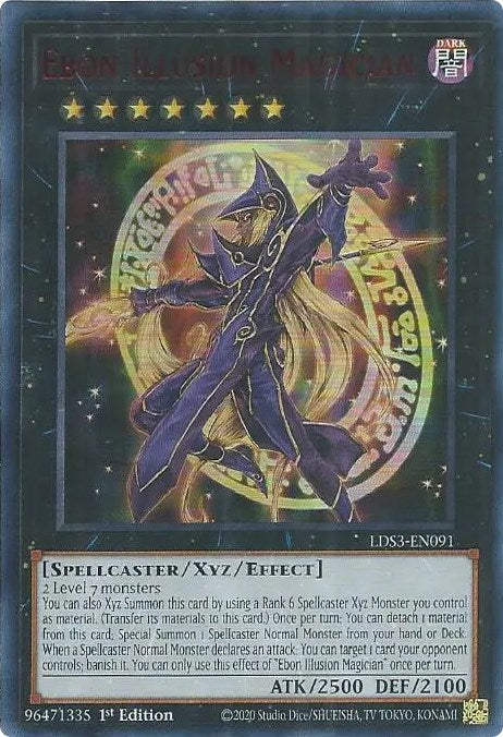 Ebon Illusion Magician (Red) [LDS3-EN091] Ultra Rare | Gear Gaming Fayetteville