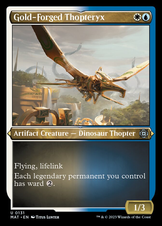 Gold-Forged Thopteryx (Foil Etched) [March of the Machine: The Aftermath] | Gear Gaming Fayetteville