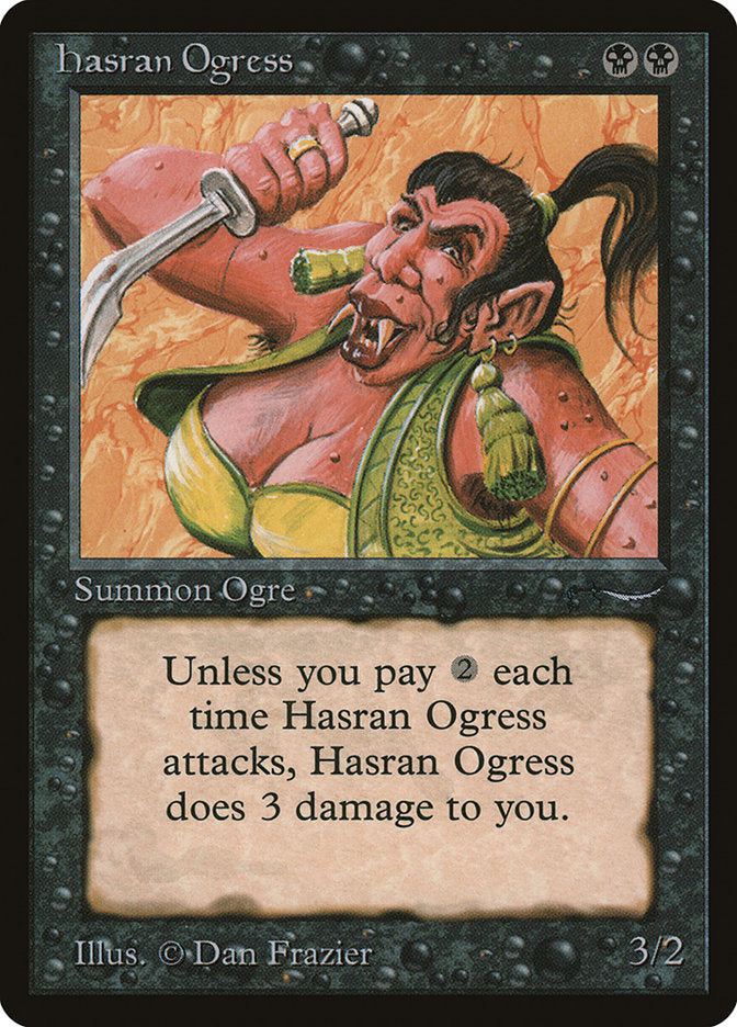 Hasran Ogress (Dark Mana Cost) [Arabian Nights] | Gear Gaming Fayetteville