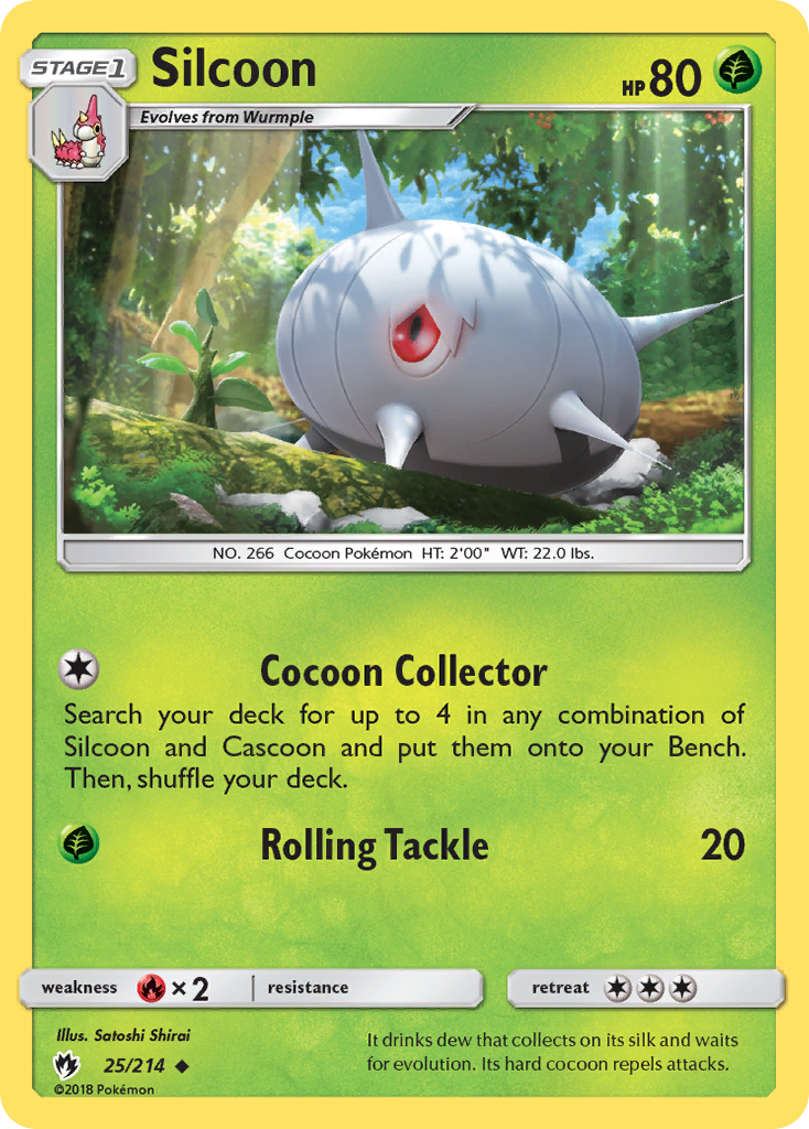 Silcoon (25/214) [Sun & Moon: Lost Thunder] | Gear Gaming Fayetteville