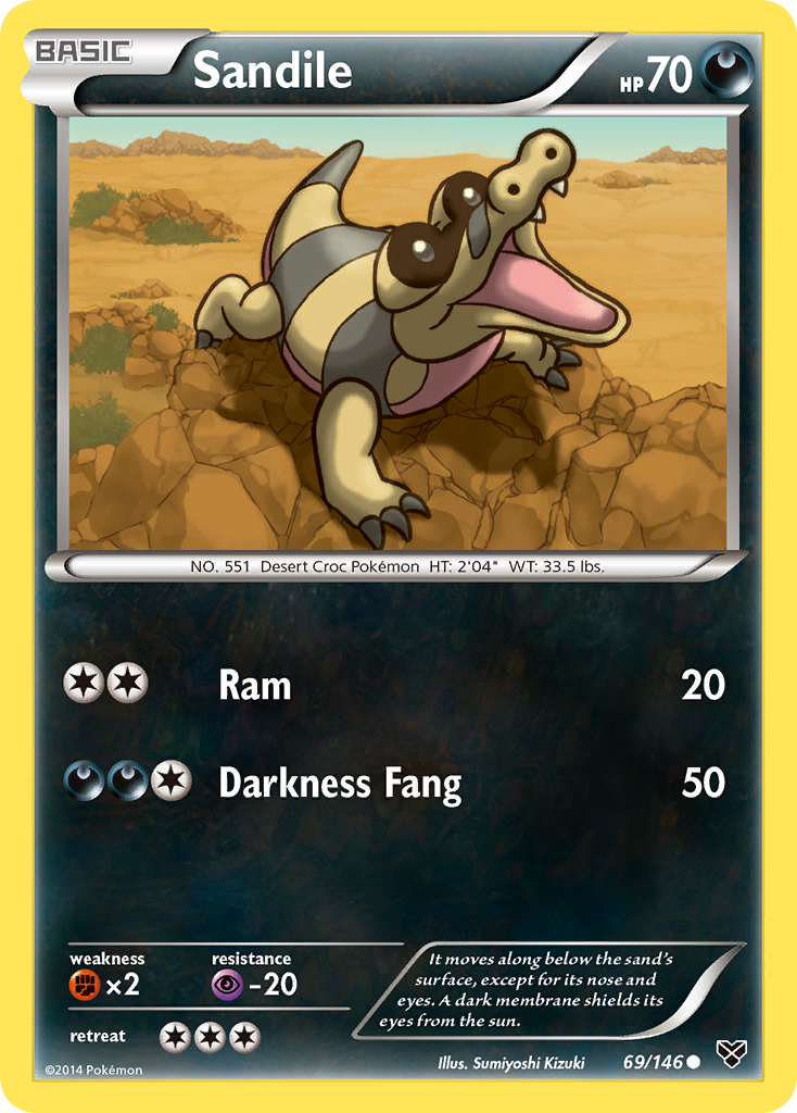 Sandile (69/146) [XY: Base Set] | Gear Gaming Fayetteville