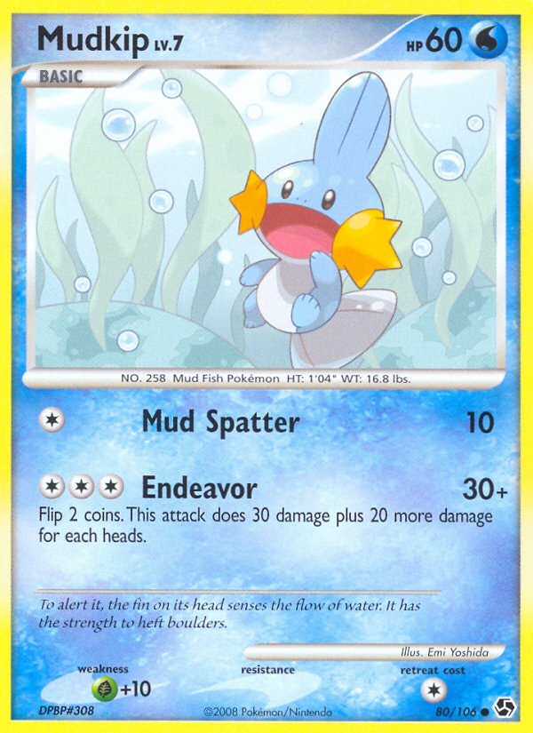 Mudkip (80/106) [Diamond & Pearl: Great Encounters] | Gear Gaming Fayetteville