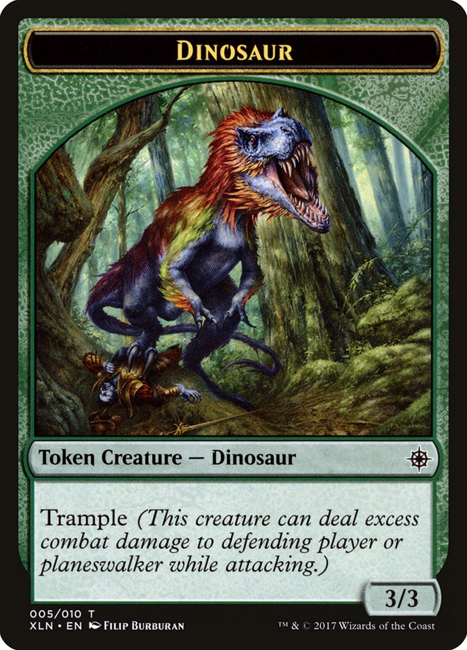 Dinosaur Token [Ixalan Tokens] | Gear Gaming Fayetteville