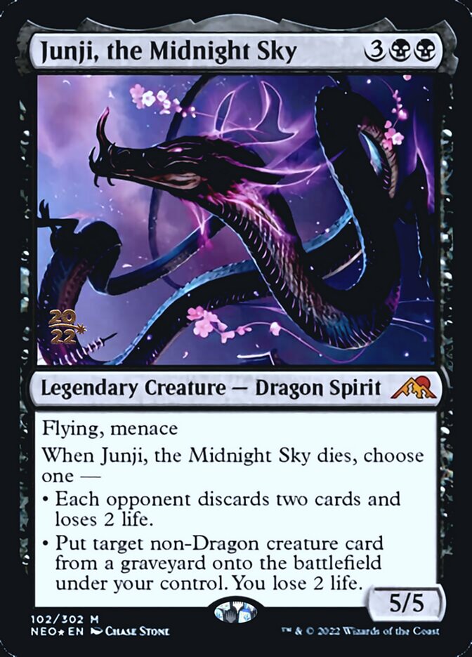 Junji, the Midnight Sky [Kamigawa: Neon Dynasty Prerelease Promos] | Gear Gaming Fayetteville