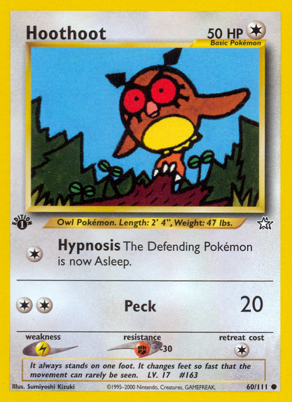 Hoothoot (60/111) [Neo Genesis 1st Edition] | Gear Gaming Fayetteville