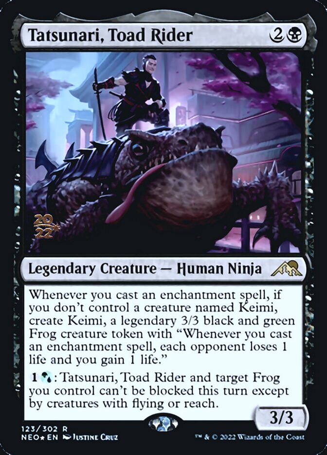 Tatsunari, Toad Rider [Kamigawa: Neon Dynasty Prerelease Promos] | Gear Gaming Fayetteville