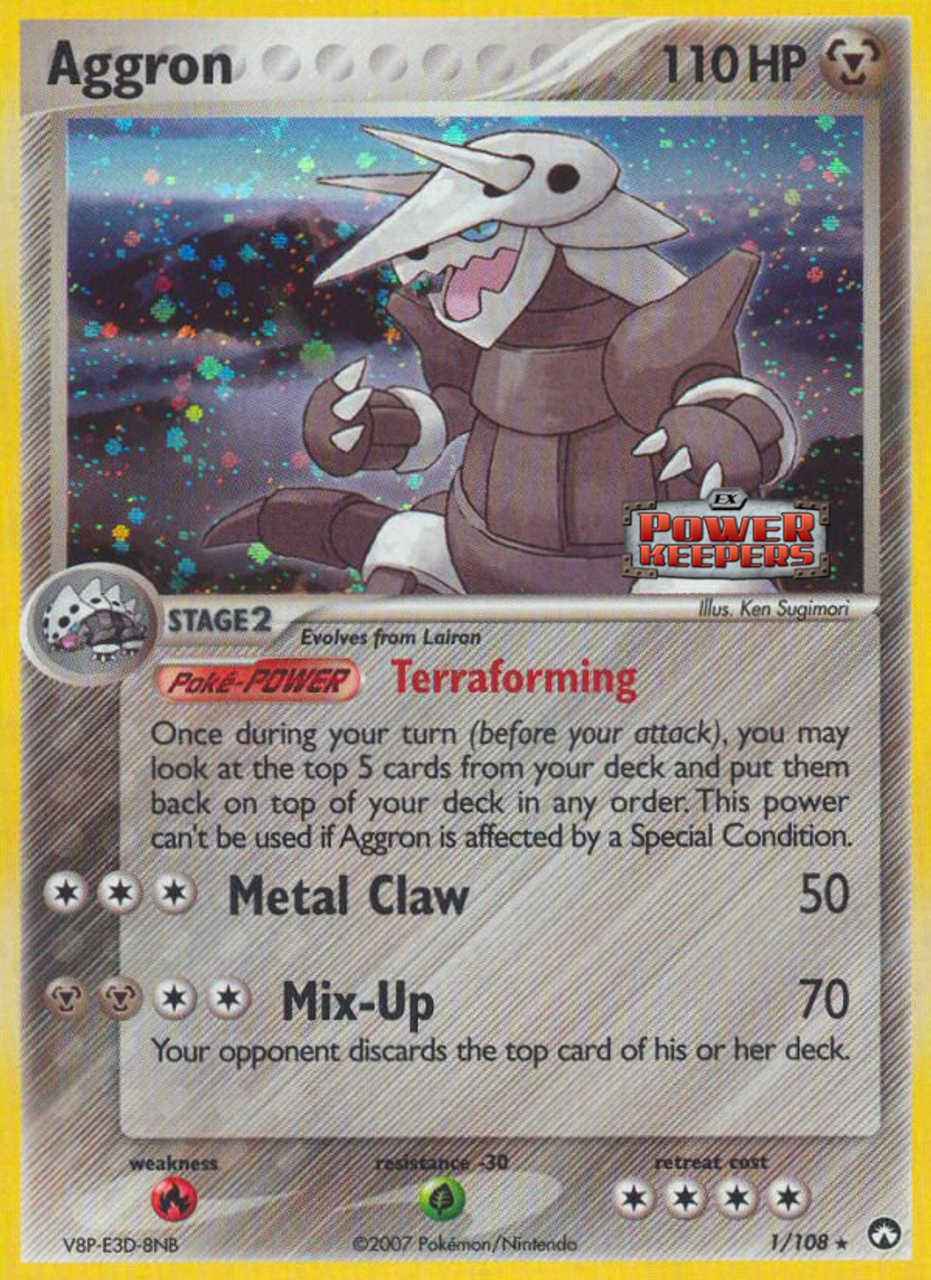 Aggron (1/108) (Stamped) [EX: Power Keepers] | Gear Gaming Fayetteville