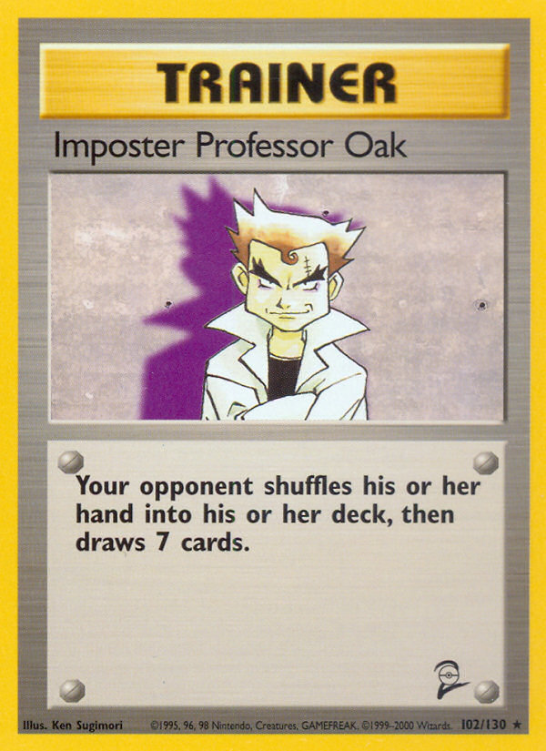 Imposter Professor Oak (102/130) [Base Set 2] | Gear Gaming Fayetteville