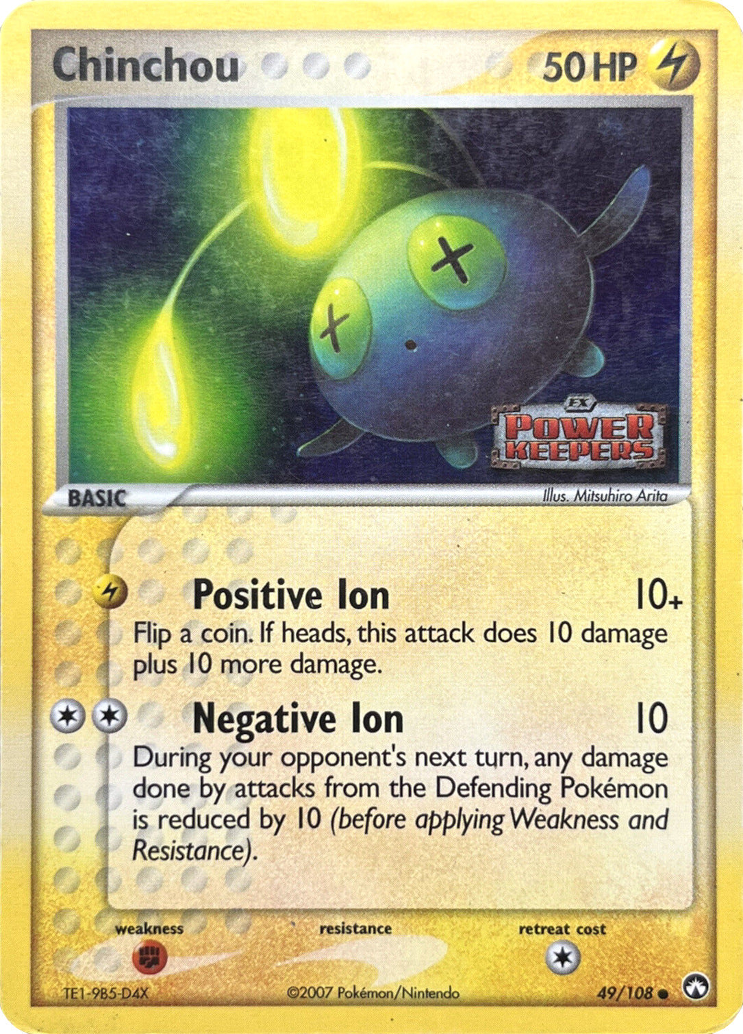 Chinchou (49/108) (Stamped) [EX: Power Keepers] | Gear Gaming Fayetteville