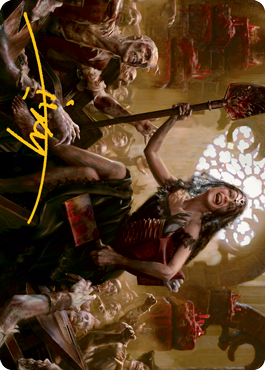 Gisa, Glorious Resurrector Art Card (Gold-Stamped Signature) [Innistrad: Midnight Hunt Art Series] | Gear Gaming Fayetteville