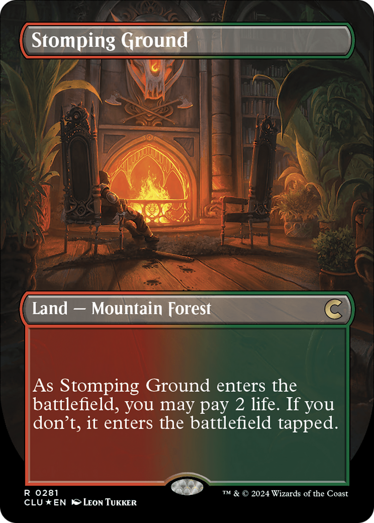 Stomping Ground (Borderless) [Ravnica: Clue Edition] | Gear Gaming Fayetteville