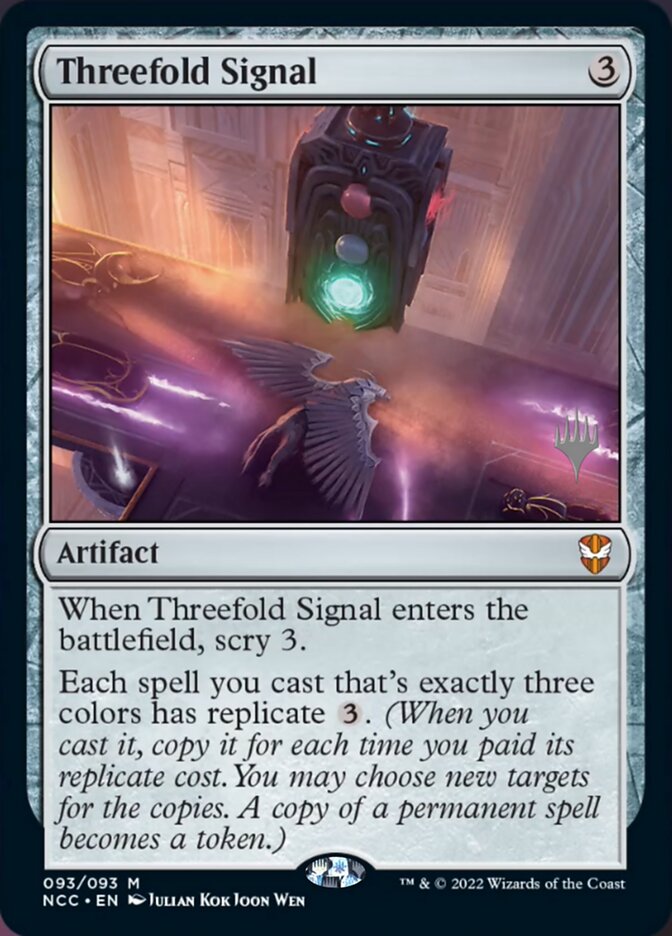 Threefold Signal (Promo Pack) [Streets of New Capenna Commander Promos] | Gear Gaming Fayetteville