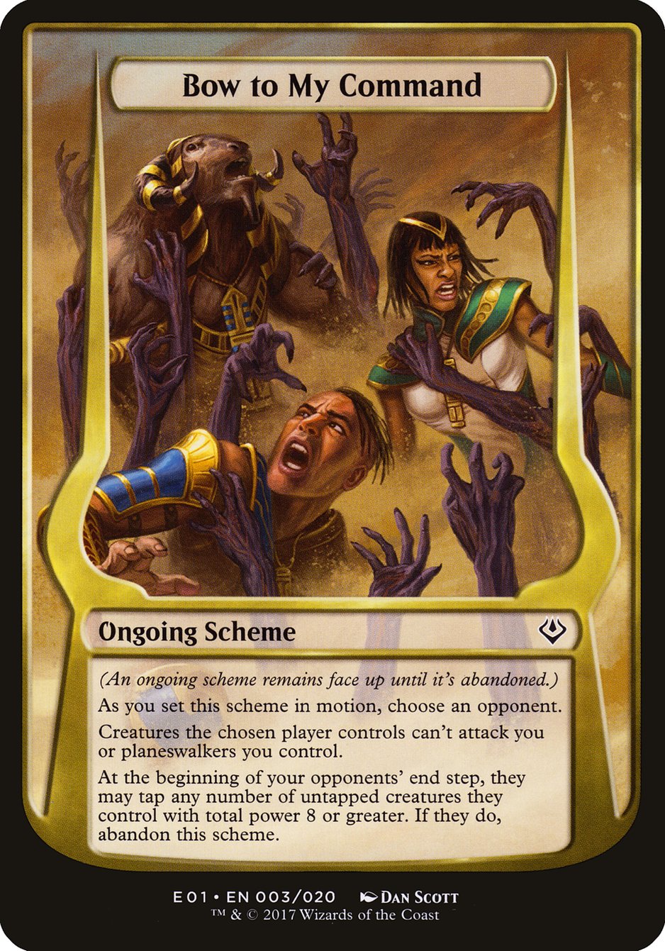 Bow to My Command (Schemes) [Archenemy: Nicol Bolas Schemes] | Gear Gaming Fayetteville