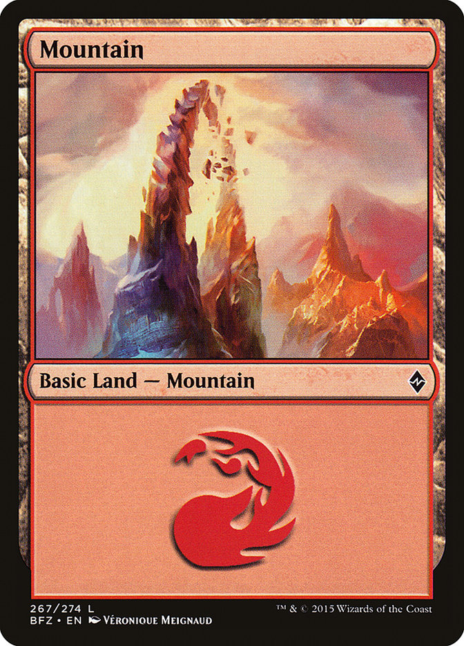 Mountain (267) [Battle for Zendikar] | Gear Gaming Fayetteville