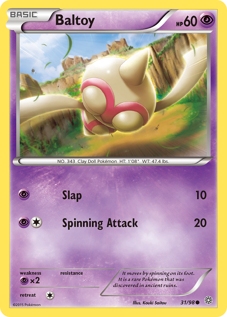 Baltoy (31/98) [XY: Ancient Origins] | Gear Gaming Fayetteville