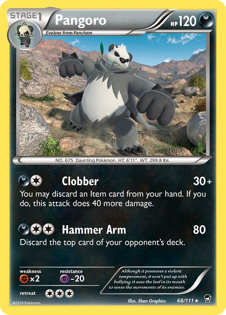 Pangoro (68/111) [XY: Furious Fists] | Gear Gaming Fayetteville