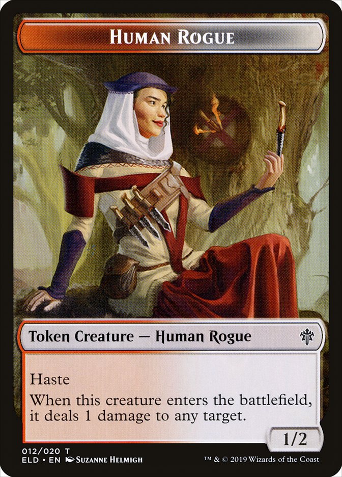 Human Rogue Token [Throne of Eldraine Tokens] | Gear Gaming Fayetteville