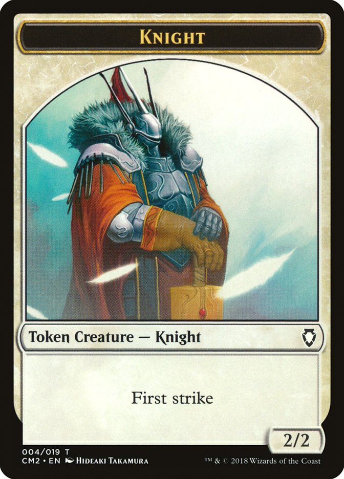 Knight Token [Commander Anthology Volume II Tokens] | Gear Gaming Fayetteville