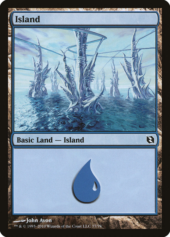 Island (77) [Duel Decks: Elspeth vs. Tezzeret] | Gear Gaming Fayetteville