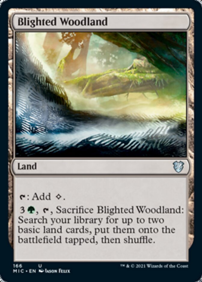 Blighted Woodland [Innistrad: Midnight Hunt Commander] | Gear Gaming Fayetteville