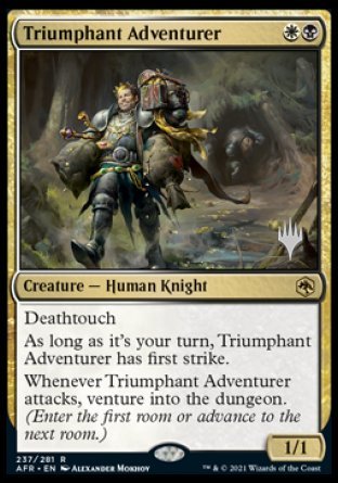 Triumphant Adventurer (Promo Pack) [Dungeons & Dragons: Adventures in the Forgotten Realms Promos] | Gear Gaming Fayetteville