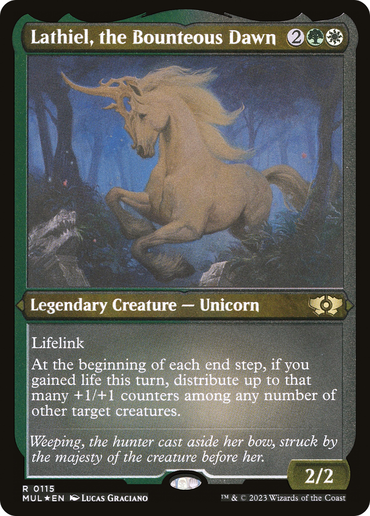 Lathiel, the Bounteous Dawn (Foil Etched) [Multiverse Legends] | Gear Gaming Fayetteville