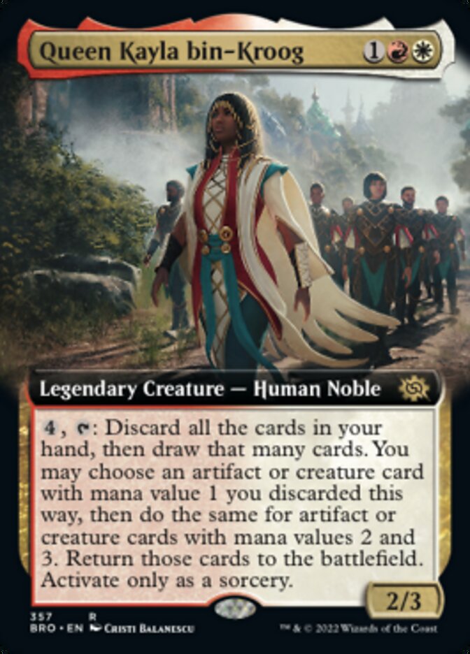 Queen Kayla bin-Kroog (Extended Art) [The Brothers' War] | Gear Gaming Fayetteville