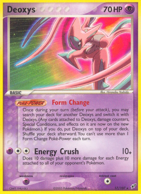 Deoxys (17/107) [EX: Deoxys] | Gear Gaming Fayetteville