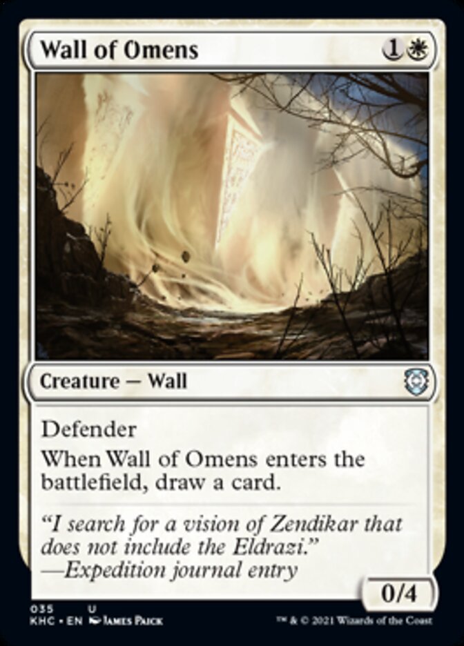 Wall of Omens [Kaldheim Commander] | Gear Gaming Fayetteville