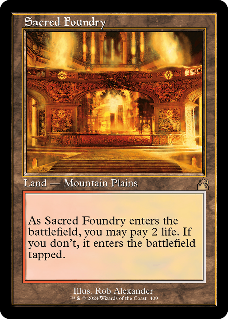 Sacred Foundry (Retro) [Ravnica Remastered] | Gear Gaming Fayetteville