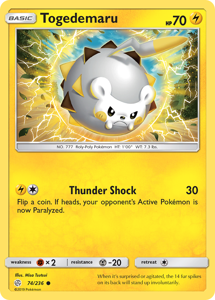 Togedemaru (74/236) [Sun & Moon: Cosmic Eclipse] | Gear Gaming Fayetteville