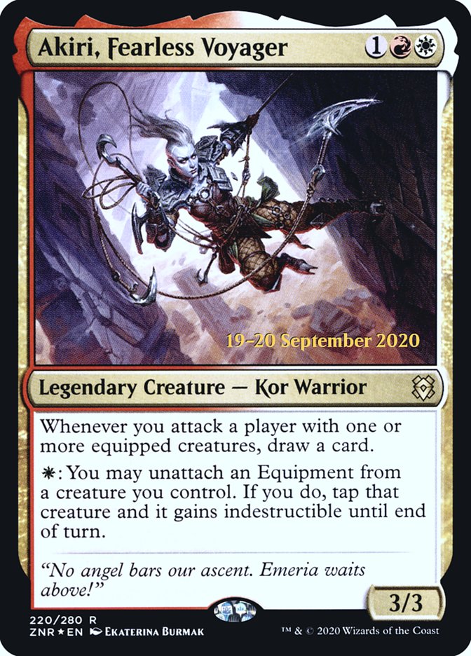 Akiri, Fearless Voyager [Zendikar Rising Prerelease Promos] | Gear Gaming Fayetteville