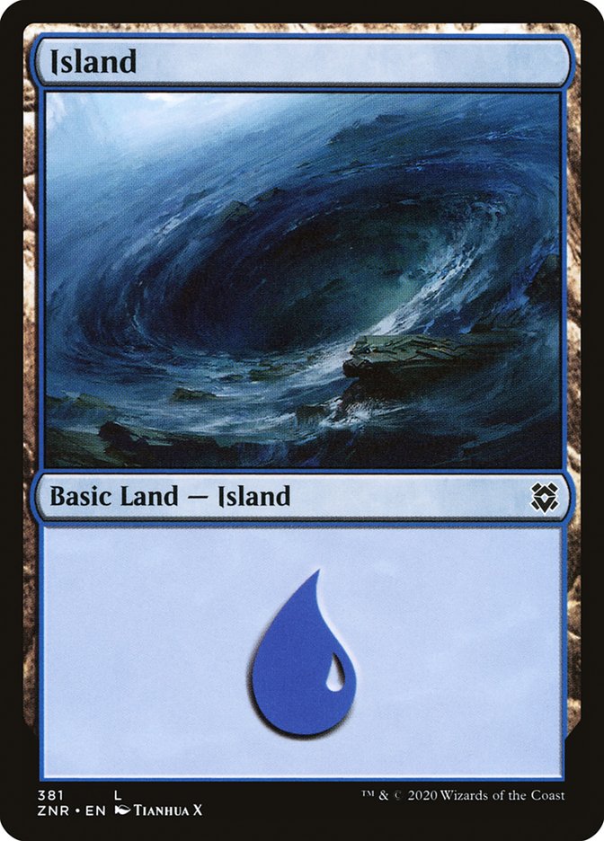 Island (381) [Zendikar Rising] | Gear Gaming Fayetteville