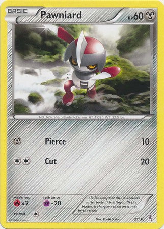 Pawniard (21/30) [XY: Trainer Kit 1 - Bisharp] | Gear Gaming Fayetteville