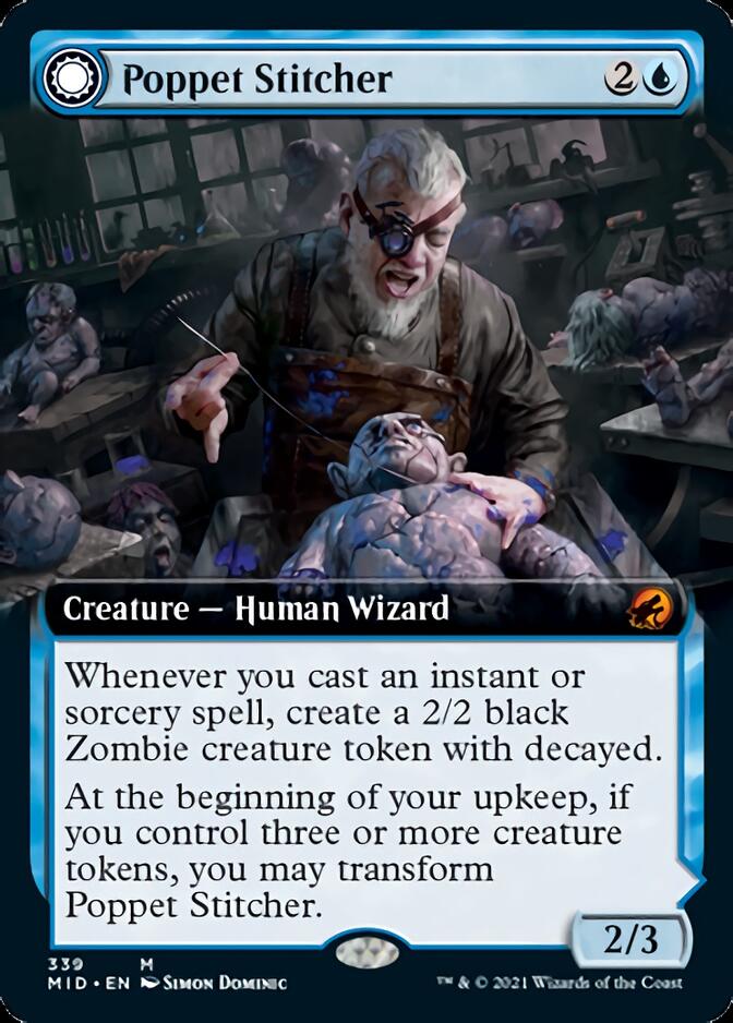 Poppet Stitcher // Poppet Factory (Extended Art) [Innistrad: Midnight Hunt] | Gear Gaming Fayetteville